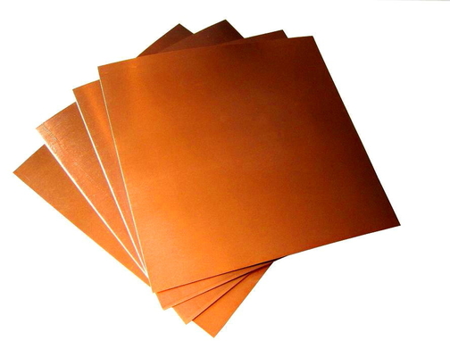 Rectangular C51000 1mm Copper Sheet Surfaces Decoration Customized Size