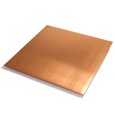 Rectangular C51000 1mm Copper Sheet Surfaces Decoration Customized Size