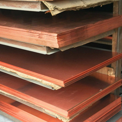 1000*2000mm Decorative Copper Sheets Red Rectangular T2 High Corrosion Resistance