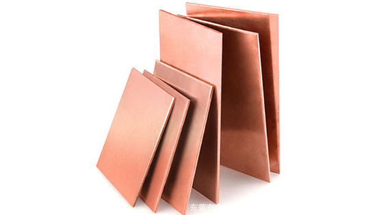 1000*2000mm Decorative Copper Sheets Red Rectangular T2 High Corrosion Resistance