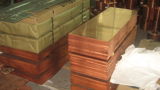 Polished H65 H68 H80 Decorative Copper Sheets Cold Rolled Round Rectangular Square