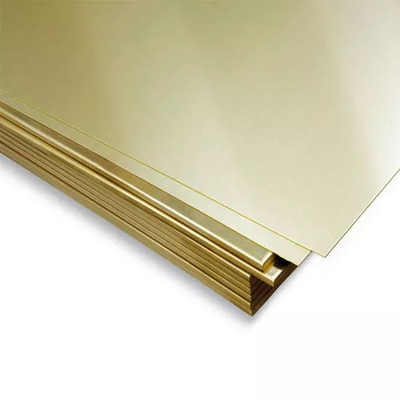 Smooth Surface Golden Yellow H62 H65 Brass Plate/ Sheet For Decoration