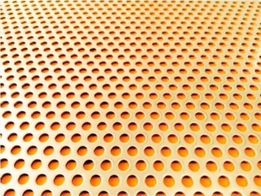 Pure Perforated Copper Panels Optional Plate Thicknesses