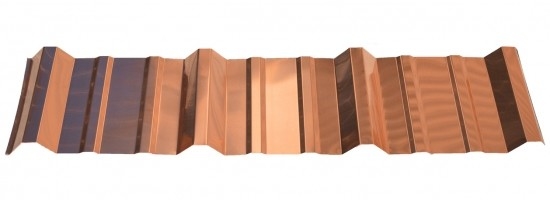 C10100 C10200 Decorative Copper Sheets / Corrugated Copper Panels