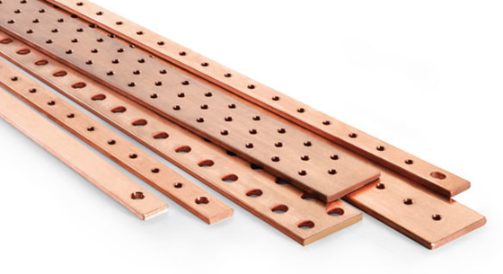 Easy To Install Flat Copper Busbar For Transformers / Circuit Breakers